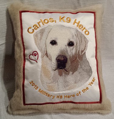 Yellow Lab Large Pillow